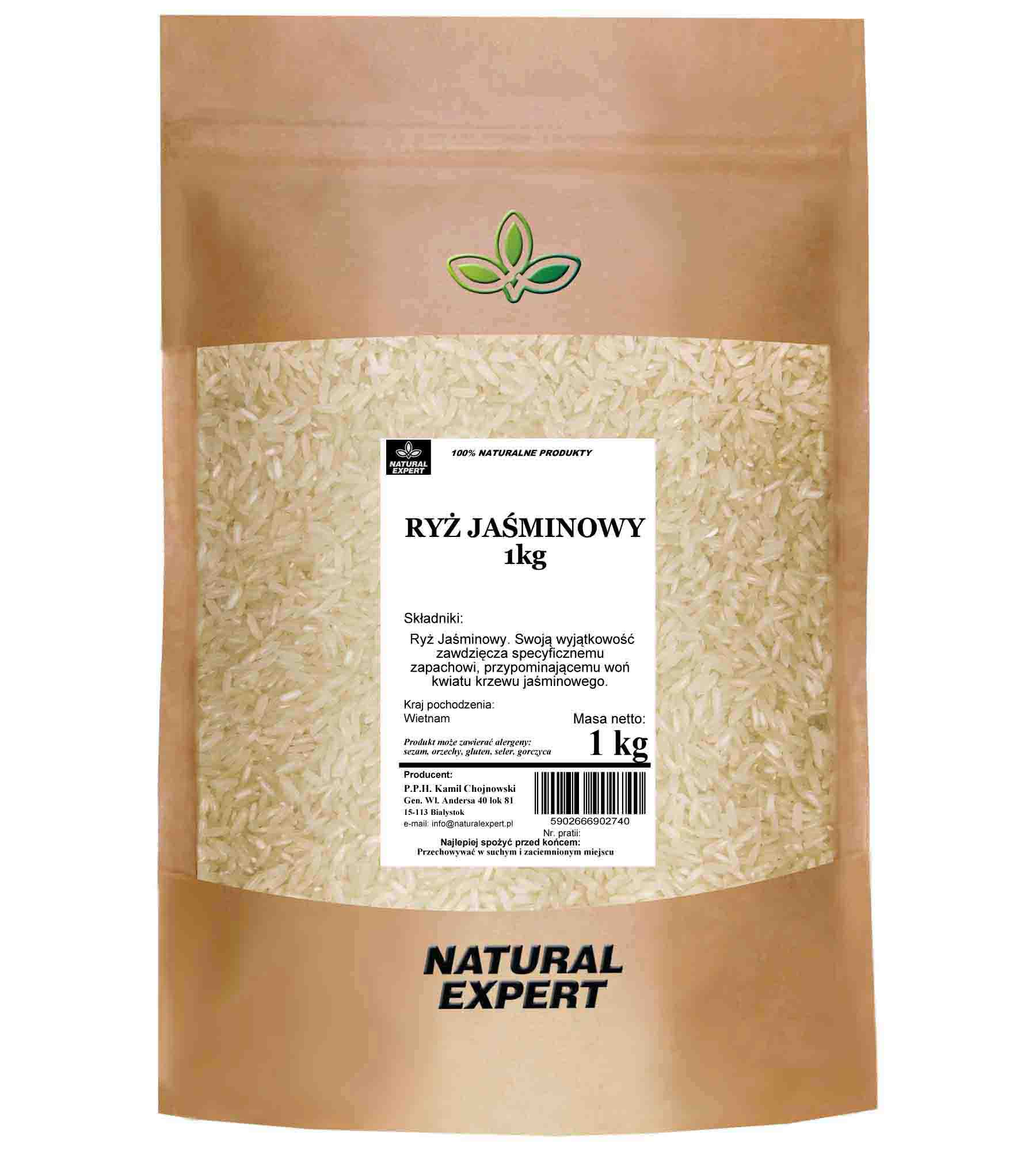 Oryginalne zdjęcie RYŻ JAŚMINOWY 1kg WIETNAMSKI NATURAL EXPERT