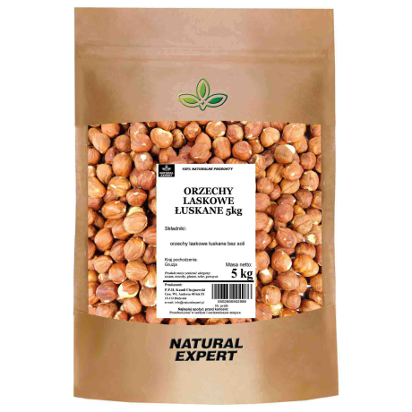 ORZECHY LASKOWE ŁUSKANE 5kg