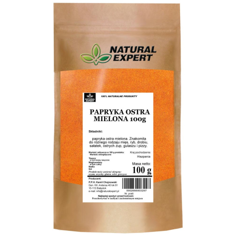 PAPRYKA OSTRA MIELONA 100g