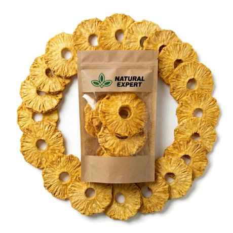 ANANAS PLASTER SUSZONY BEZ CUKRU 250g