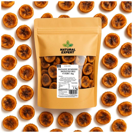 BANANY SUSZONE MONETKI BEZ CUKRU 1kg