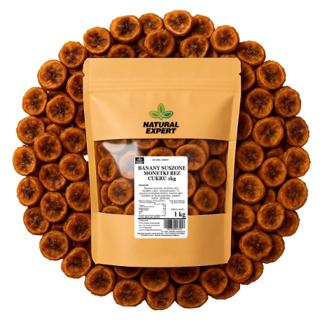 BANANY SUSZONE MONETKI BEZ CUKRU 1kg