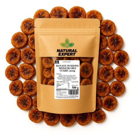 BANANY SUSZONE MONETKI BEZ CUKRU 500g