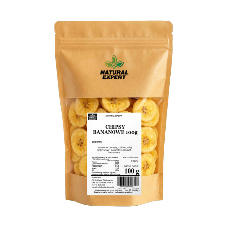 CHIPSY BANANOWE 100g