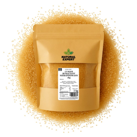 CUKIER BURACZANY NIERAFINOWANY 1kg