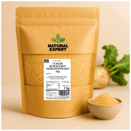 CUKIER BURACZANY NIERAFINOWANY 1kg