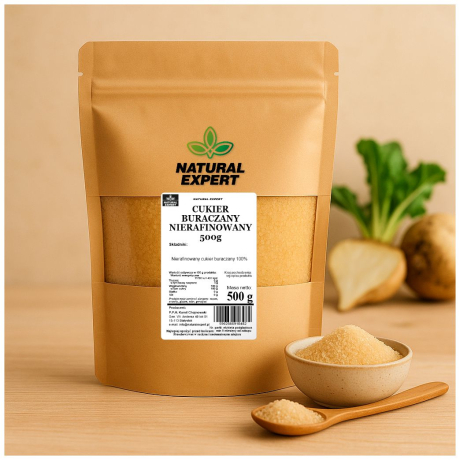 CUKIER BURACZANY NIERAFINOWANY 500g