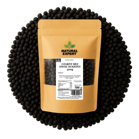 CZARNY BEZ OWOC SUSZONY 500g