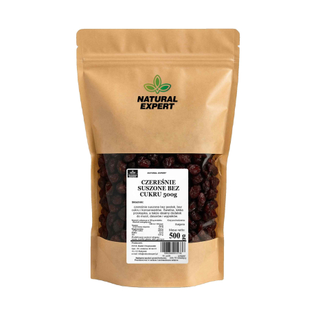 CZEREŚNIE SUSZONE BEZ CUKRU 500g