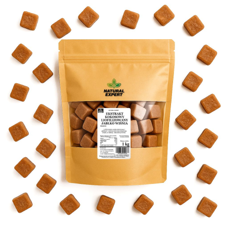 EKSTRAKT KOKOSOWY LIOFILIZOWANY JABŁKO WIŚNIA 1kg