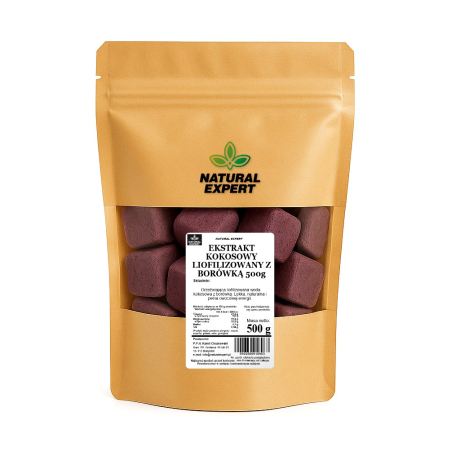 EKSTRAKT KOKOSOWY LIOFILIZOWANY Z BORÓWKĄ 500g