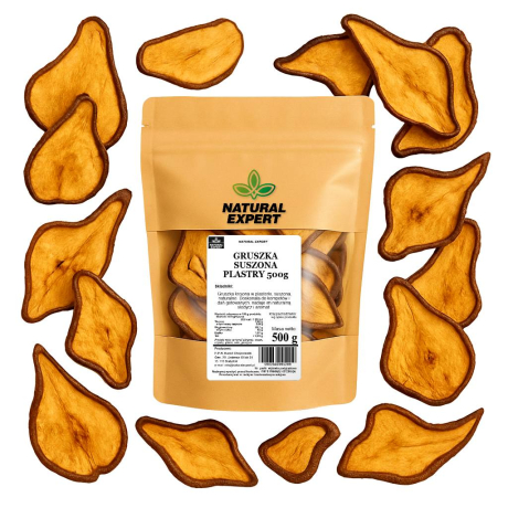 GRUSZKA SUSZONA PLASTRY 500g