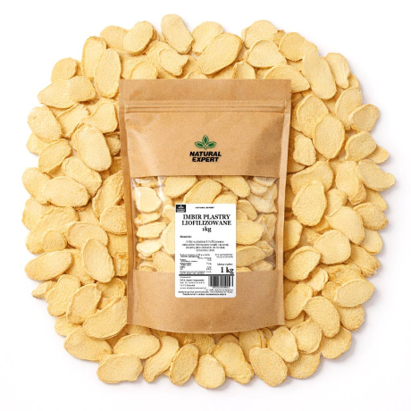 IMBIR PLASTRY LIOFILIZOWANE 1kg