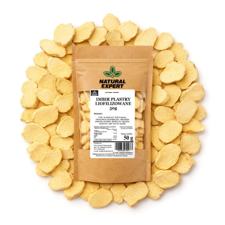 IMBIR PLASTRY LIOFILIZOWANE 50g