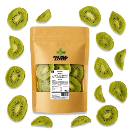 KIWI LIOFILIZOWANE W PLASTERKACH 100g