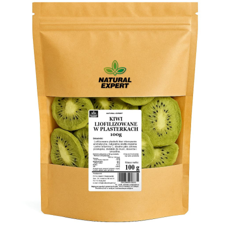 KIWI LIOFILIZOWANE W PLASTERKACH 100g