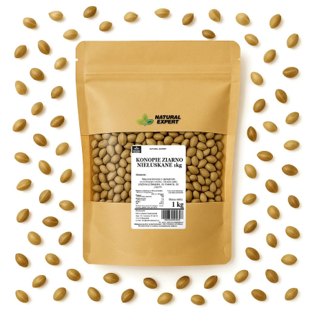 KONOPIE ZIARNO NIEŁUSKANE 1kg