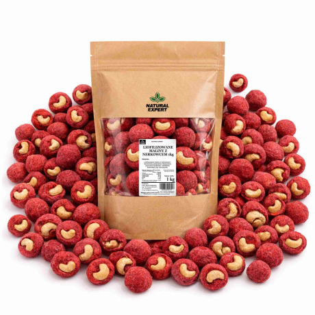 LIOFILIZOWANE MALINY Z NERKOWCEM 1kg