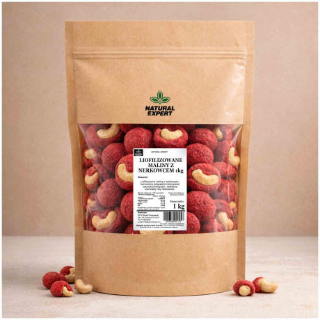 LIOFILIZOWANE MALINY Z NERKOWCEM 1kg
