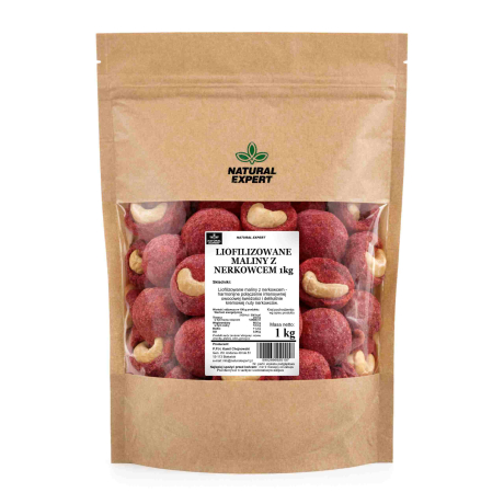 LIOFILIZOWANE MALINY Z NERKOWCEM 1kg