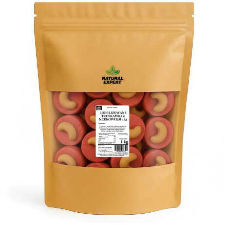 LIOFILIZOWANE TRUSKAWKI Z NERKOWCEM 1kg