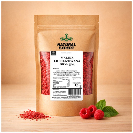 MALINA LIOFILIZOWANA GRYS 50g