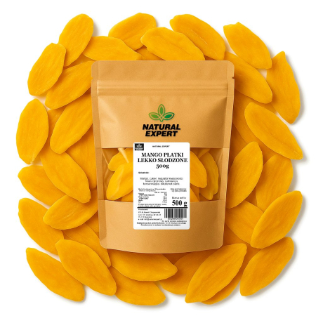 MANGO PŁATKI LEKKO SŁODZONE 500g