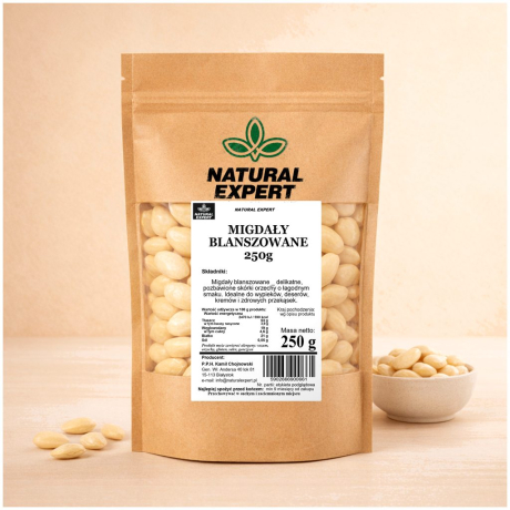 MIGDAŁY BLANSZOWANE 250g