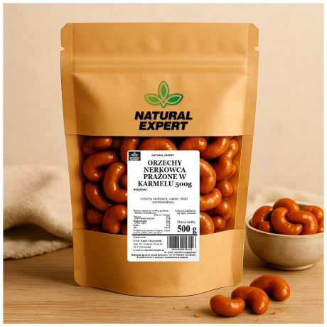 ORZECHY NERKOWCA PRAŻONE W KARMELU 500g
