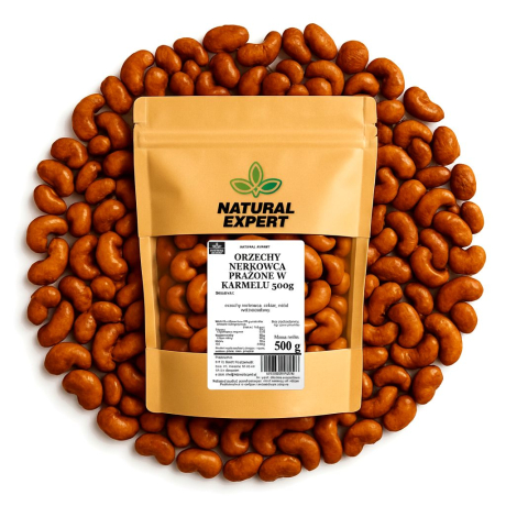 ORZECHY NERKOWCA PRAŻONE W KARMELU 500g