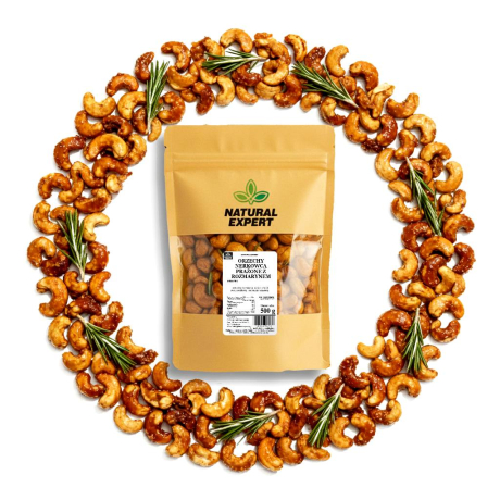 ORZECHY NERKOWCA PRAŻONE Z ROZMARYNEM 500g