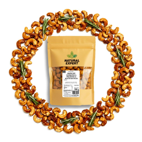 ORZECHY NERKOWCA PRAŻONE Z ROZMARYNEM 500g