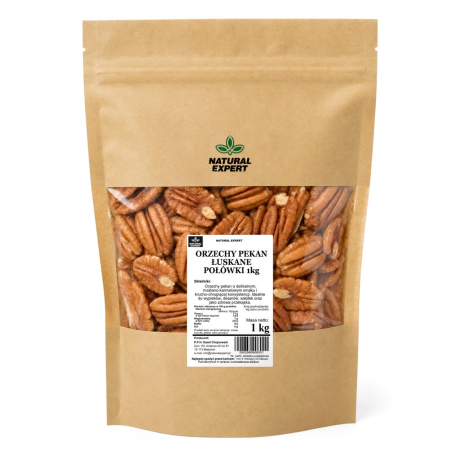 ORZECHY PEKAN ŁUSKANE POŁÓWKI 1kg
