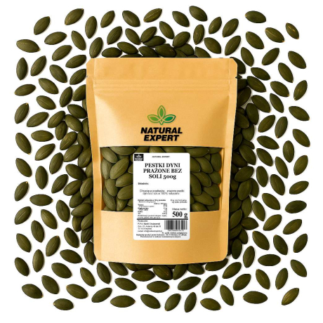 PESTKI DYNI PRAŻONE BEZ SOLI 500g