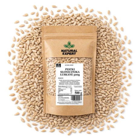 PESTKI SŁONECZNIKA ŁUSKANE 500g