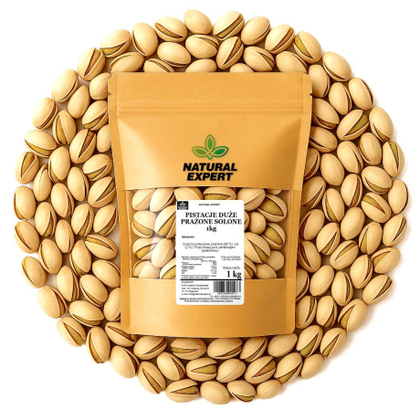 PISTACJE DUŻE PRAŻONE SOLONE 1kg