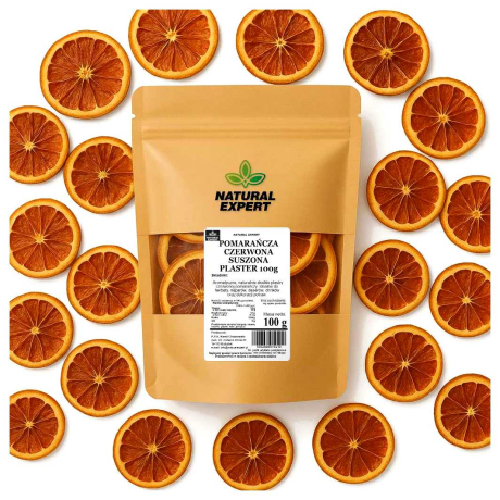 POMARAŃCZA CZERWONA SUSZONA PLASTER 100g