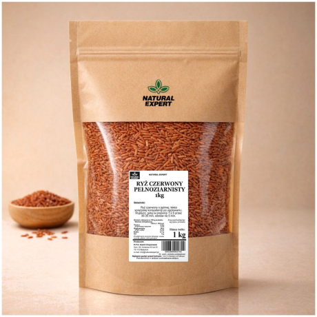 RYŻ CZERWONY PEŁNOZIARNISTY 1kg