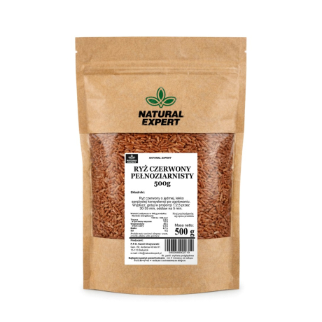 RYŻ CZERWONY PEŁNOZIARNISTY 500g
