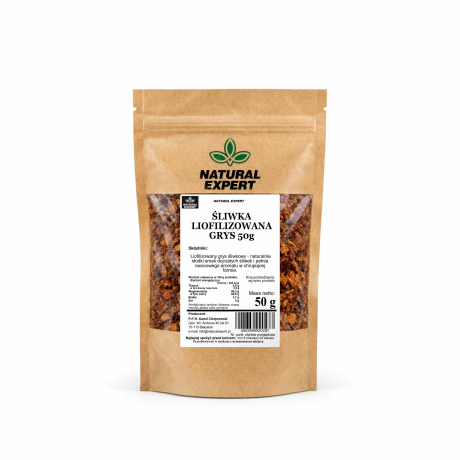 ŚLIWKA LIOFILIZOWANA GRYS 50g