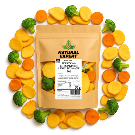 WARZYWA EUROPEJSKIE LIOFILIZOWANE 50g