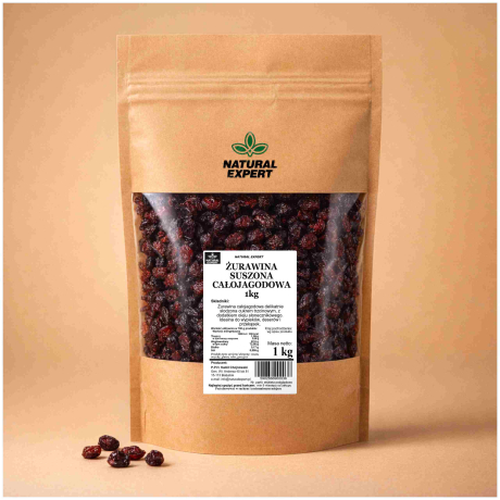 ŻURAWINA SUSZONA CAŁOJAGODOWA 1kg