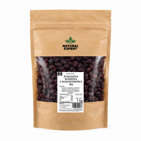 ŻURAWINA SUSZONA CAŁOJAGODOWA 1kg