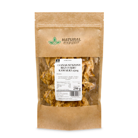 ANANAS SUSZONY BEZ CUKRU KAWAŁKI 250g